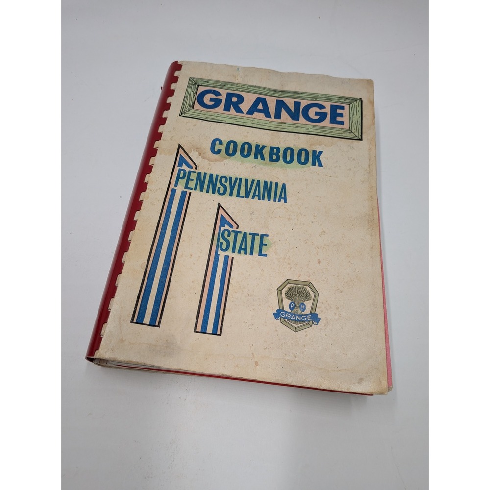 Vintage Pennsylvania State Grange Cookbook 1972 Spiral Bound 1500+ Recipes PA